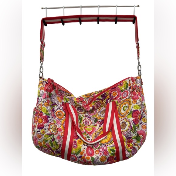 Vera Bradley Round Tote duffle large - Picture 3 of 9